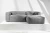BUFFO Modulární rohová sedací souprava do obývacího pokoje z tkané látky světle šedé vpravo světle popelavý - obrázek 13