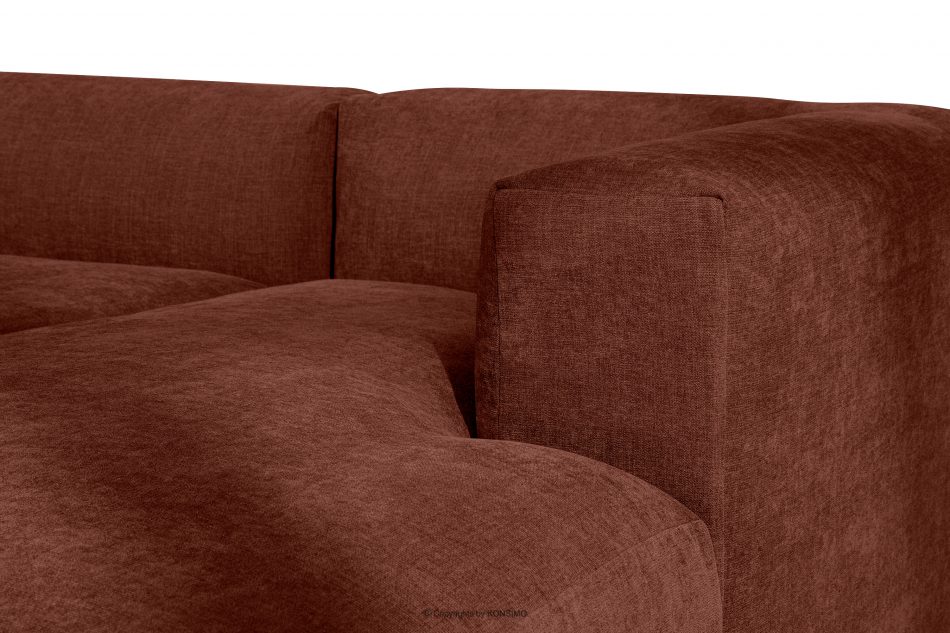 BUFFO Modulární rohová sedací souprava do obývacího pokoje z tkané látky oranžové barvy vpravo oranžová - obrázek 8