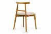 LILIO Vintage styl židle krémový velur světlý dub krémová/světlý dub - obrázek 4