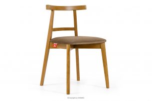 LILIO, https://konsimo.cz/kolekce/lilio/ Vintage styl židle béžový velur světlý dub béžová/světlý dub - obrázek