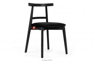 LILIO, https://konsimo.cz/kolekce/lilio/ Vintage styl židle černý velur černá/černá - obrázek