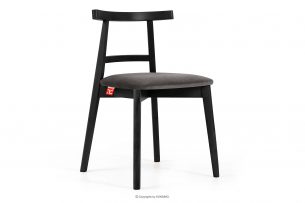 LILIO, https://konsimo.cz/kolekce/lilio/ Vintage styl židle šedý velur šedá/černá - obrázek