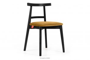 LILIO, https://konsimo.cz/kolekce/lilio/ Vintage židle žlutý samet žlutá/černá - obrázek