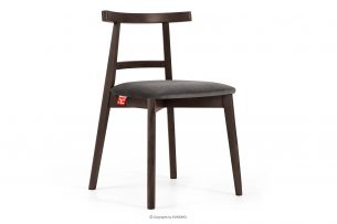 LILIO, https://konsimo.cz/kolekce/lilio/ Židle vintage šedý velur tmavý ořech šedá/tmavý ořech - obrázek