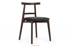 LILIO, https://konsimo.cz/kolekce/lilio/ Židle vintage grafitový velur tmavý ořech grafit/tmavý ořech - obrázek