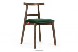 LILIO, https://konsimo.cz/kolekce/lilio/ Židle vintage tmavě zelený velur dub lefkas tmavě zelená/dub lefkas - obrázek