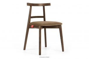 LILIO, https://konsimo.cz/kolekce/lilio/ Židle vintage béžový velur dub lefkas béžová/dub lefkas - obrázek