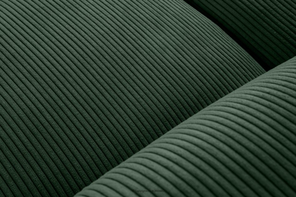 BUFFO Velká modulární rohová pohovka do obývacího pokoje z manšestrové tkaniny tmavě zelené vlevo tmavě zelená - obrázek 5