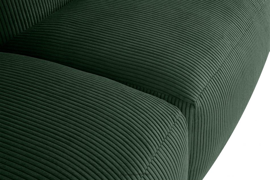 BUFFO Velká modulární rohová pohovka do obývacího pokoje z manšestrové tkaniny tmavě zelené vlevo tmavě zelená - obrázek 7