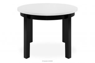 BALTE, https://konsimo.cz/kolekce/balte/ Rozkládací kulatý stůl 100-140 bílý buk biały - obrázek