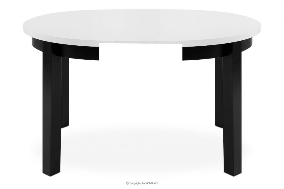 BALTE Rozkládací kulatý stůl 100-140 bílý buk biały - obrázek 2