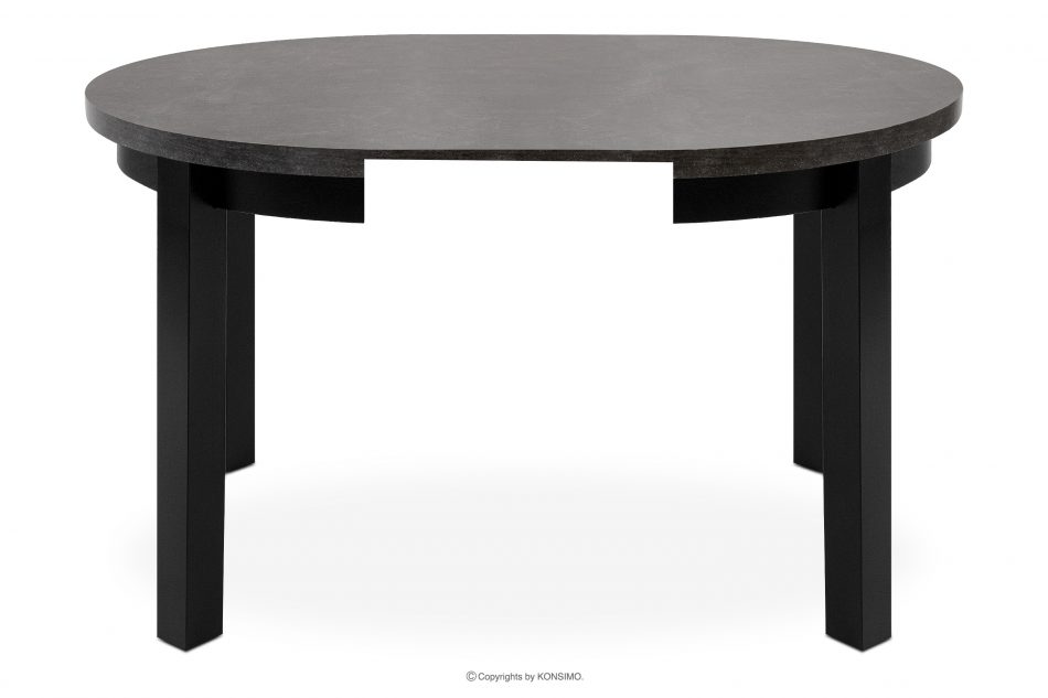 BALTE Rozkládací kulatý stůl 100-180 betonové bukové dřevo beton - obrázek 2