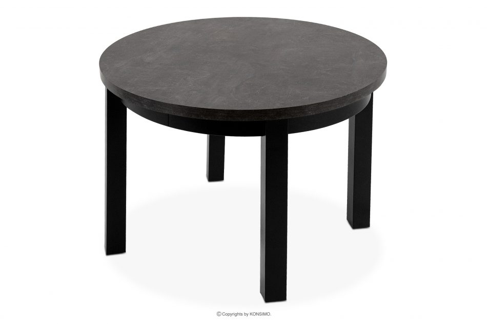BALTE Rozkládací kulatý stůl 100-180 betonové bukové dřevo beton - obrázek 7