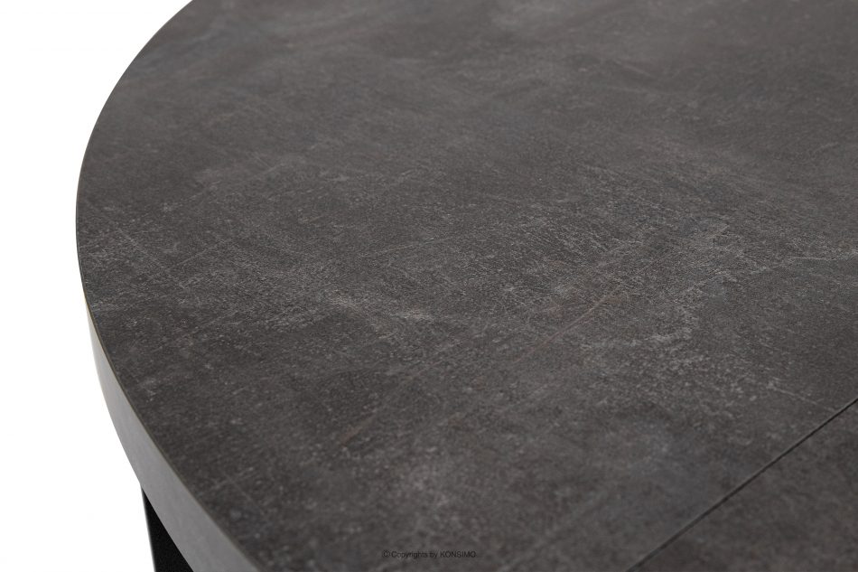 BALTE Rozkládací kulatý stůl 100-180 betonové bukové dřevo beton - obrázek 8