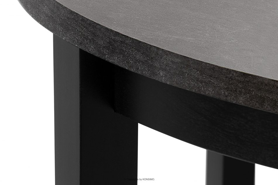 BALTE Rozkládací kulatý stůl 100-180 betonové bukové dřevo beton - obrázek 13