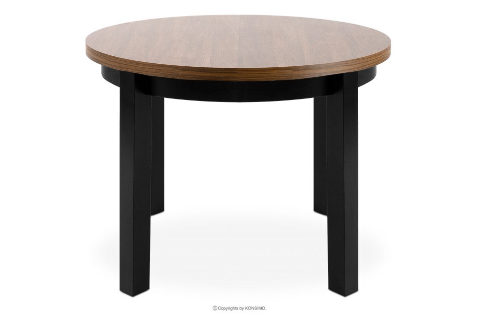 BALTE Rozkládací kulatý stůl 100-180 rustikální bukové dřevo rustikální - obrázek 0
