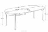 BALTE Rozkládací kulatý stůl 100-180 betonové bukové dřevo beton - obrázek 19
