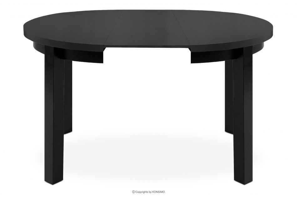 BALTE Rozkládací kulatý stůl 100-260 matný černý buk matná černá - obrázek 2