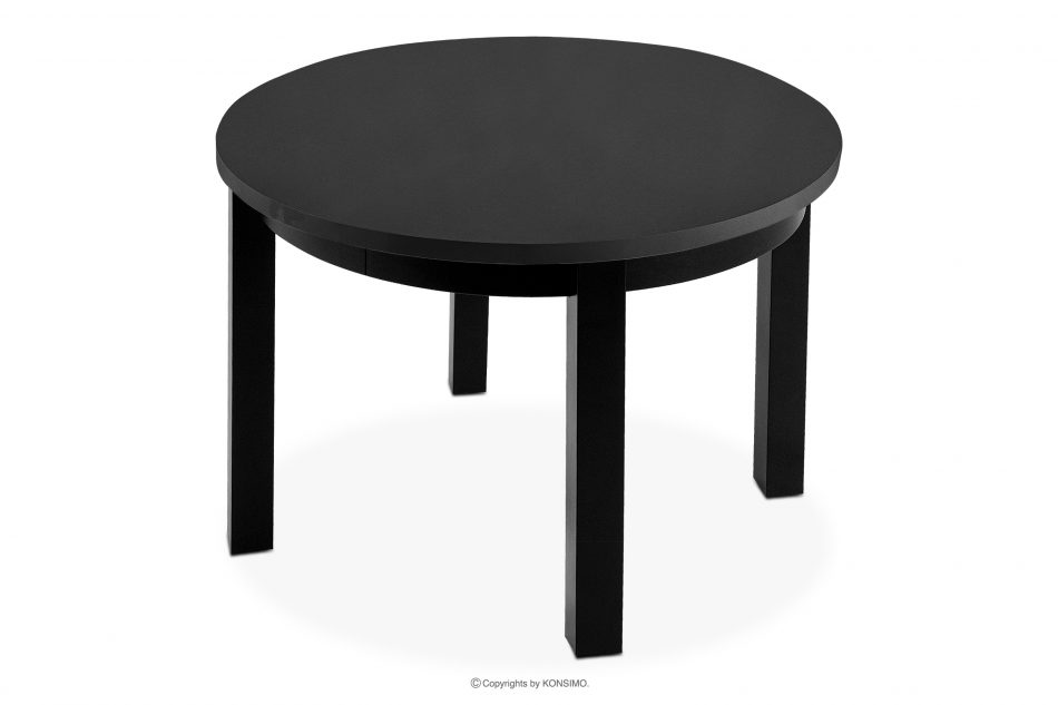 BALTE Rozkládací kulatý stůl 100-260 matný černý buk matná černá - obrázek 11