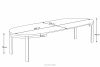 BALTE Rozkládací kulatý stůl 100-260 betonové bukové dřevo beton - obrázek 23