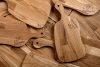 LIVO Sada dřevěných krájecích prkének 4ks dubové dřevo olejovaný dub - obrázek 14