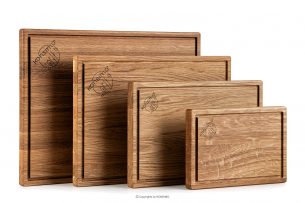 SOLIDA, https://konsimo.cz/kolekce/solida/ Sada obdélníkových krájecích prkének 4ks olejované dubové dřevo olejovaný dub - obrázek