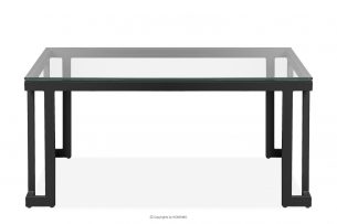 TRIGLO, https://konsimo.cz/kolekce/triglo/ Zahradní stůl se skleněnou deskou tmavě šedý tmavě šedá - obrázek