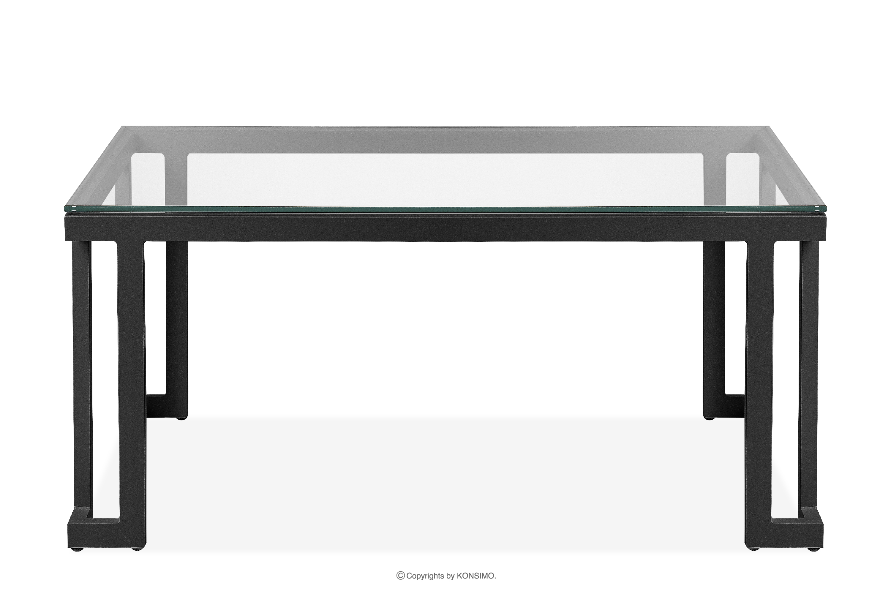 Zahradní stůl se skleněnou deskou tmavě šedý