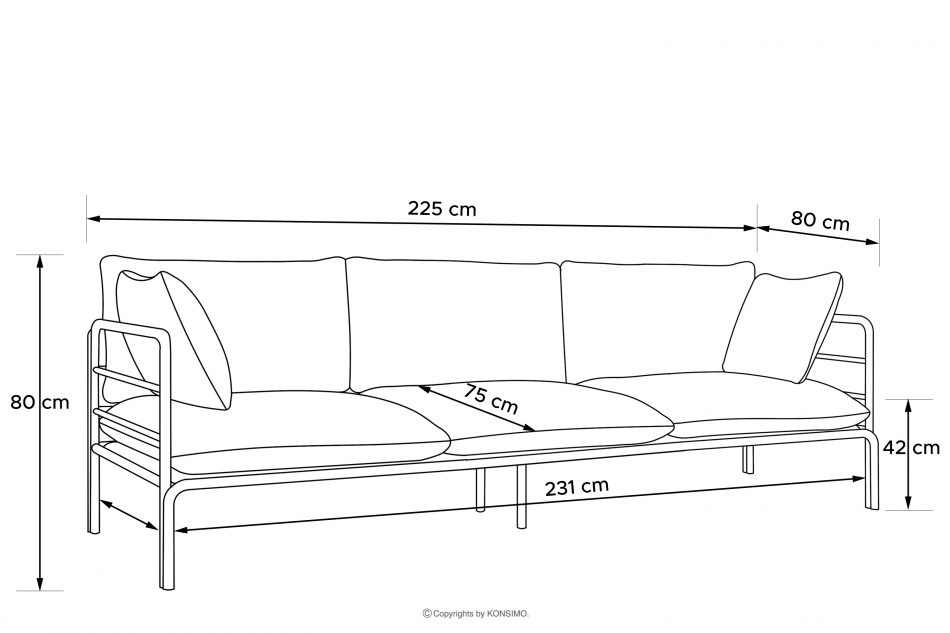 RAMBE Sada zahradního nábytku do podkroví bílá/krémová (1,1,3,1) bílá/krémová - obrázek 17