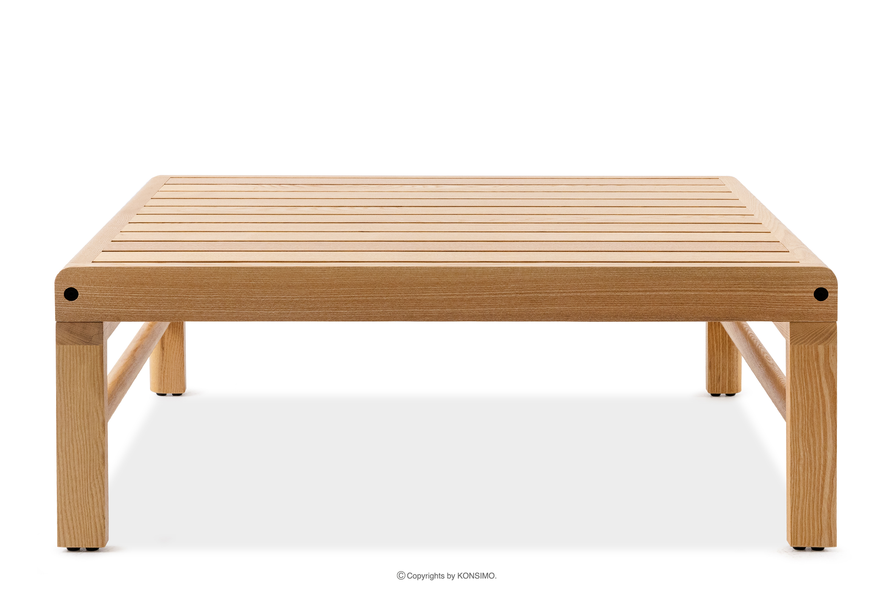 Konferenční stolek z masivního surového dřeva