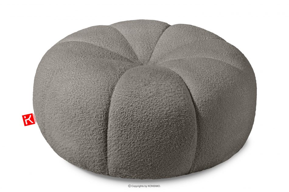 TOCA Puf do obývacího pokoje z látky boucle šedohnědý šedohnědá - obrázek 0