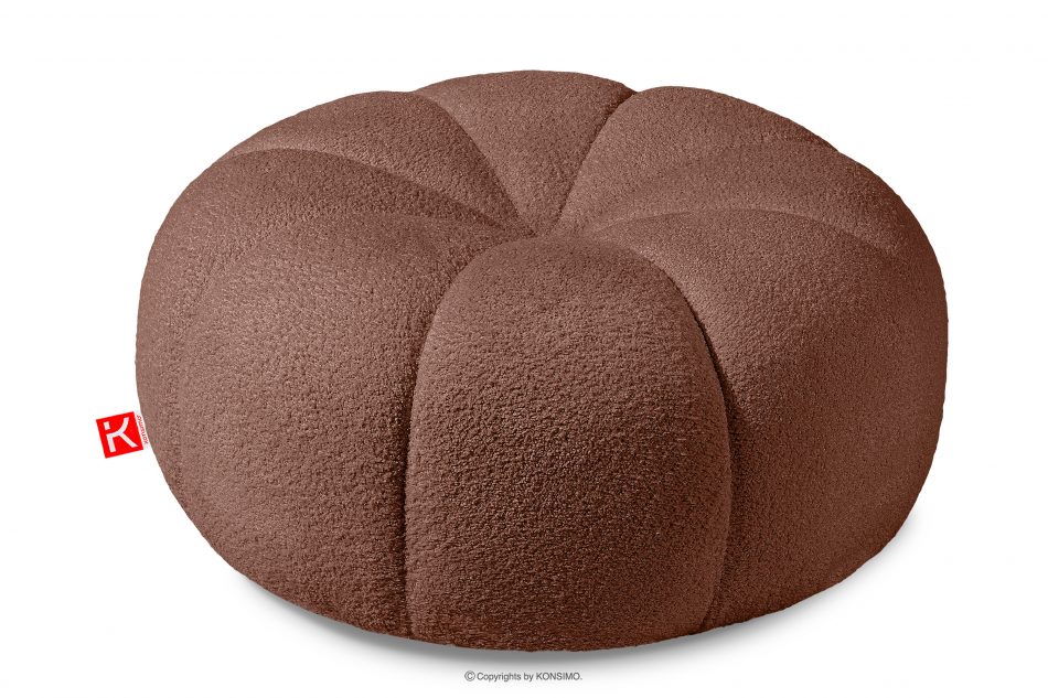 TOCA Tkaná látka boucle puf do obývacího pokoje růžová růžová - obrázek 0