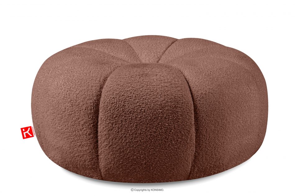 TOCA Tkaná látka boucle puf do obývacího pokoje růžová růžová - obrázek 2