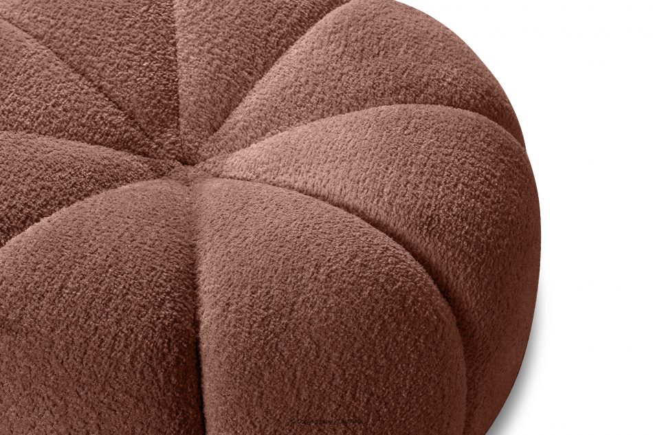 TOCA Tkaná látka boucle puf do obývacího pokoje růžová růžová - obrázek 3