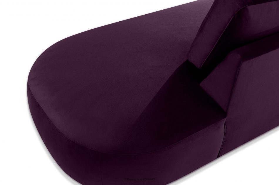 ZUCCO Velká rohová pohovka do obývacího pokoje velur fialová/růžová levá fialová/růžová - obrázek 8