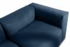 BUFFO Pohodlná rohová pohovka modulární manšestrová tkanina navy blue levá námořnická modř - obrázek 7