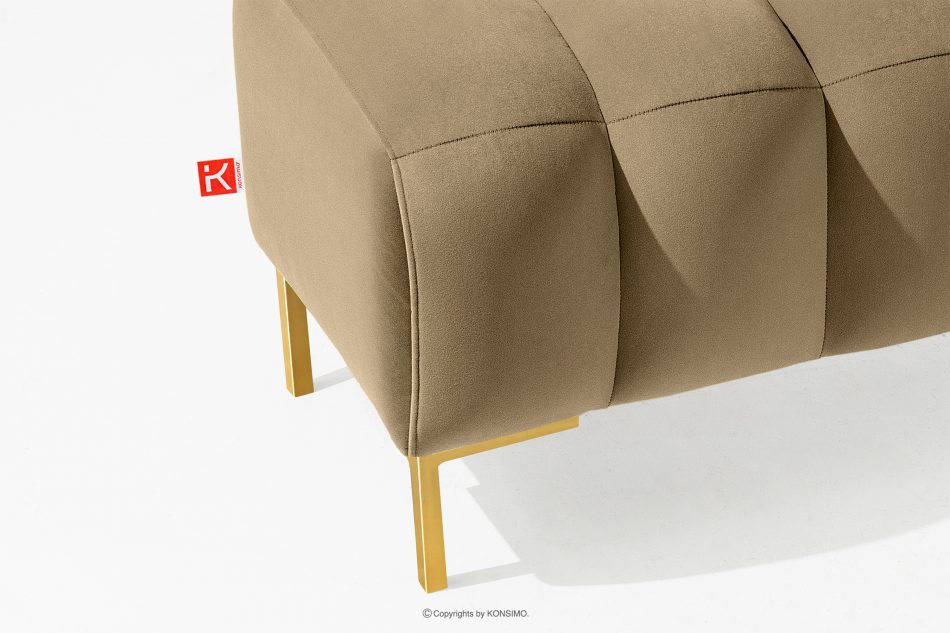 PECCO II Zlatý puf na vysokých nohách elegantní béžový béžová - obrázek 3