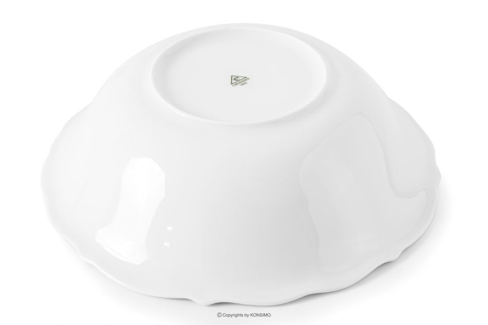CHODZIEZ MARIA TERESA Klasická porcelánová mísa bílá/zlatá řada bílá/zlatá - obrázek 4