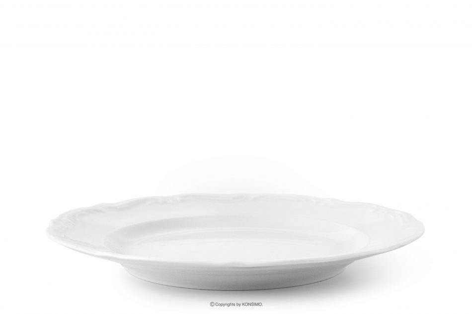 CHODZIEZ MARIA TERESA Dezertní talíř 6 ks klasický z porcelánu bílý bílá - obrázek 2