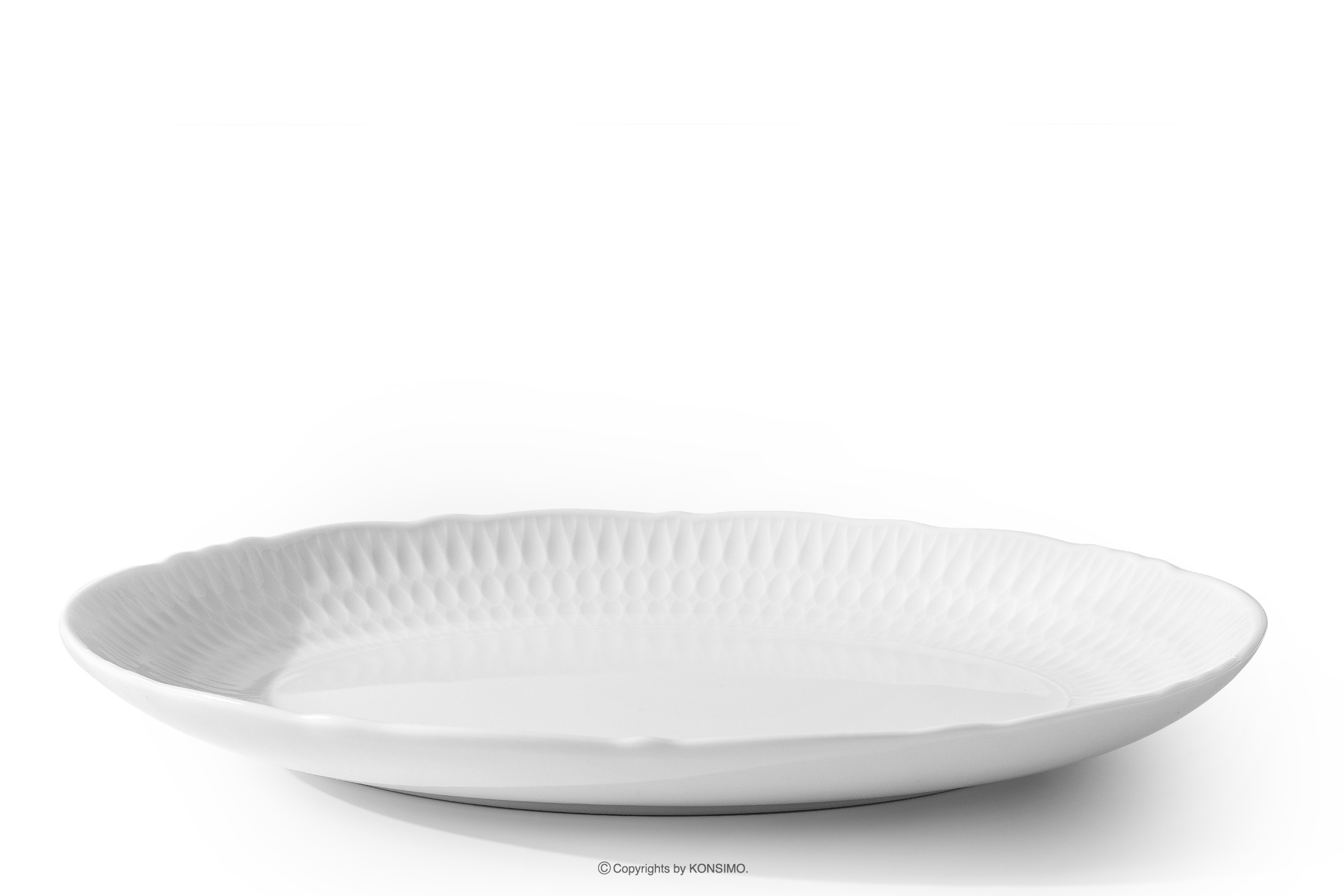 Talířek na omáčku z bílého porcelánu