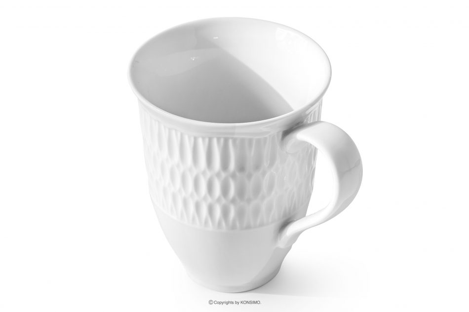 CMIELOW SOFIA Porcelánový hrnek bílý 6 ks. bílá - obrázek 3