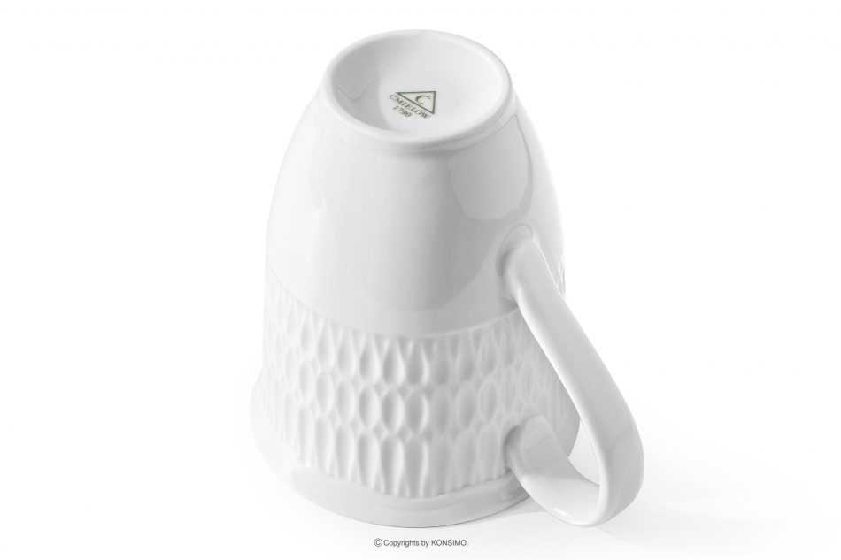 CMIELOW SOFIA Porcelánový hrnek bílý 6 ks. bílá - obrázek 4