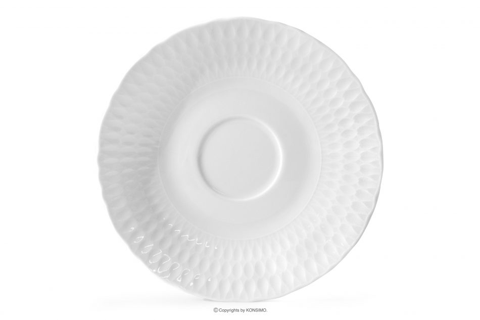 CMIELOW SOFIA Porcelánová nádoba na omáčku s podšálkem bílá 6 ks. bílá - obrázek 7