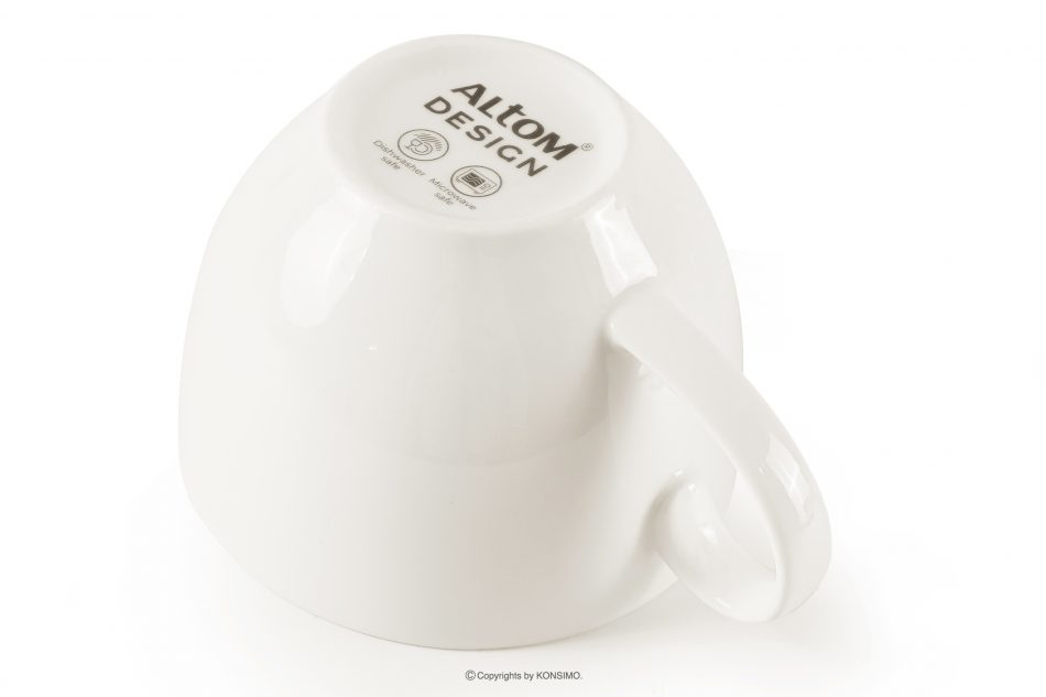 AD BELLA Šálek na kávu z tvrdého porcelánu v barvě ecru s podšálkem ecru - obrázek 4