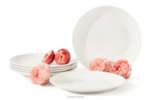 AD BELLA, https://konsimo.cz/kolekce/ad-bella/ Jídelní talíř z tvrdého porcelánu 6 ks ecru ecru - obrázek