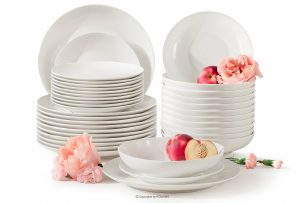 AD BELLA, https://konsimo.cz/kolekce/ad-bella/ Jídelní souprava z tvrdého porcelánu 12 osob (36 ks.) ecru ecru - obrázek