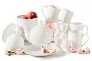 AD BELLA, https://konsimo.cz/kolekce/ad-bella/ Snídaňová souprava tvrdý porcelán 6 osob (26 ks.) ecru ecru - obrázek