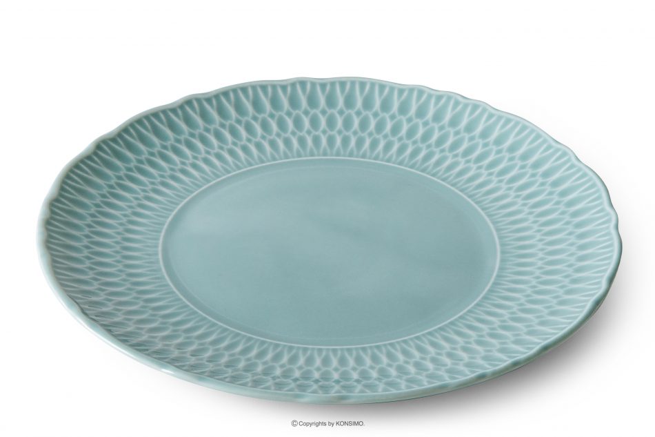 CMIELOW SOFIA Porcelánový dezertní talíř mořská azurová námořní - obrázek 2