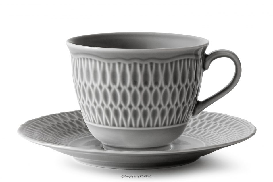 CMIELOW SOFIA Porcelánový šálek šedý šedá - obrázek 3