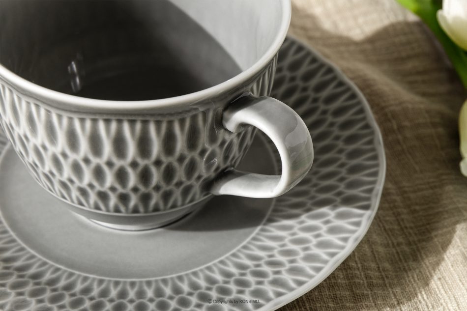 CMIELOW SOFIA Porcelánový šálek šedý šedá - obrázek 4